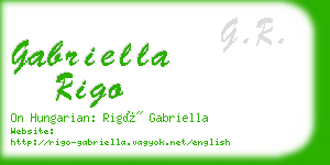 gabriella rigo business card